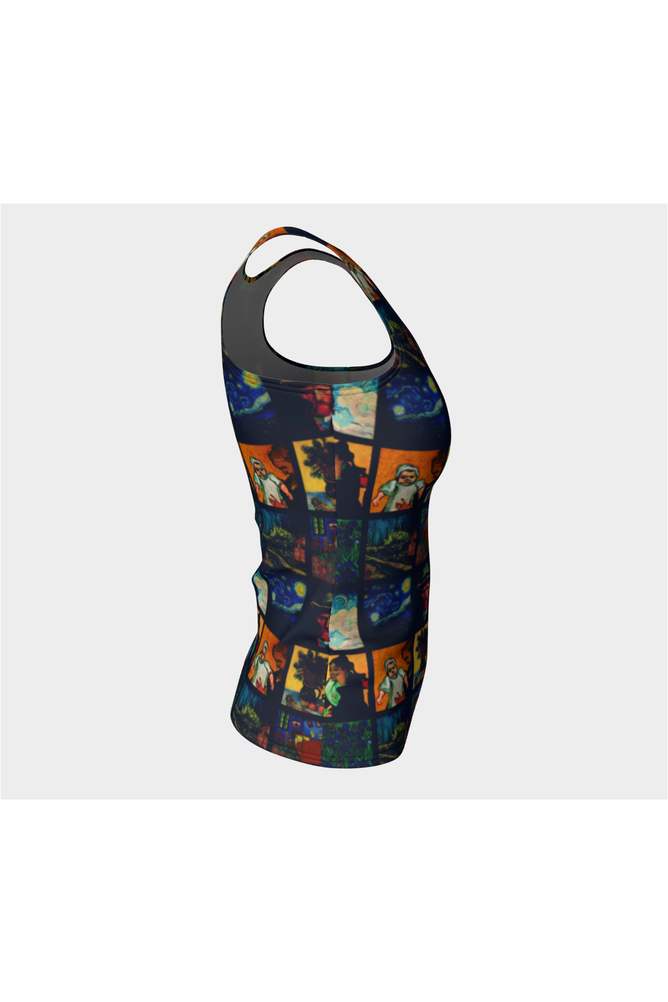 Let's Gogh Fitted Tank Top - Objet D'Art