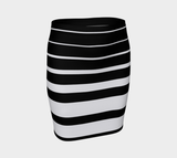 Stripey Fitted Skirt - Objet D'Art