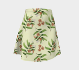 Earth Tone Floral Flare Skirt - Objet D'Art