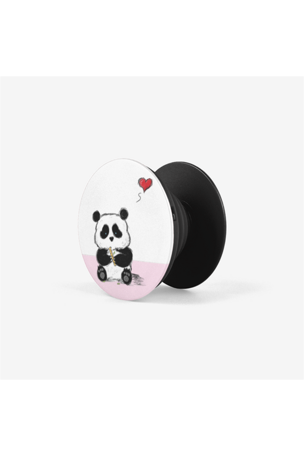 Panda and the Bamboo Piccolo of Love Collapsible Grip & Stand for Phones and Tablets - Objet D'Art