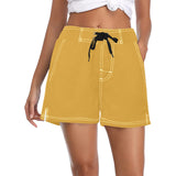 bronze board shorts Women's Casual Board Shorts (Model L54) - Objet D'Art