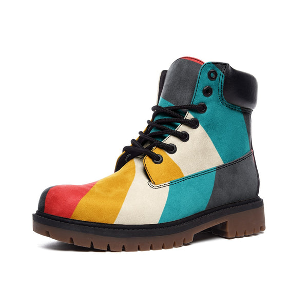 Pastel Prism Casual Leather Lightweight boots TB - Objet D'Art
