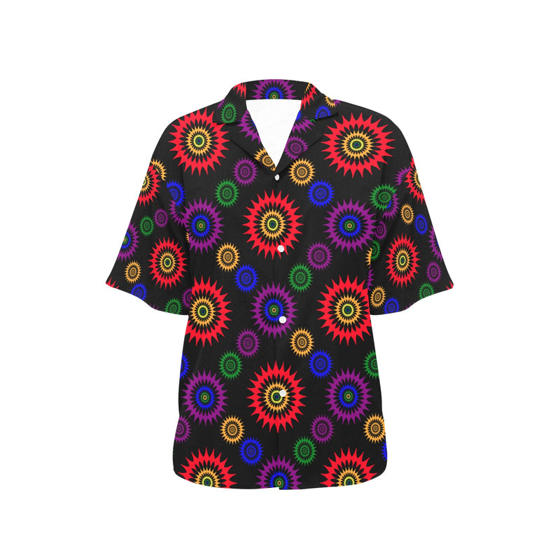 Fireworks Hawaiian Shirt for Women - Objet D'Art