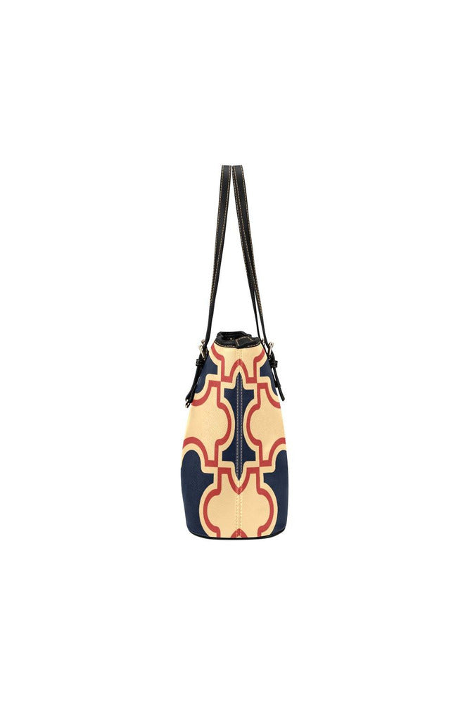 Tessellation Leather Tote Bag/Small - Objet D'Art