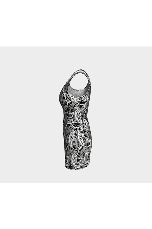 Damask Bodycon Dress - Objet D'Art
