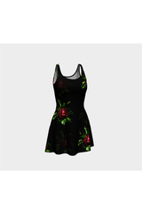 Roses Flare Dress - Objet D'Art