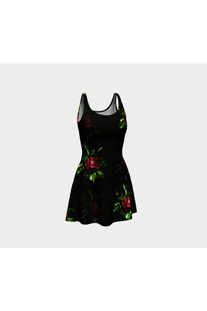 Roses Flare Dress - Objet D'Art