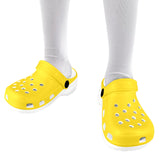 yellow print 2 Custom Print Foam Clogs for Kids - Objet D'Art