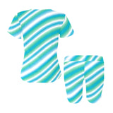 biased biscayne atoll blue Women's Short Yoga Set