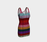 Rainbow Striped Bodycon Dress - Objet D'Art
