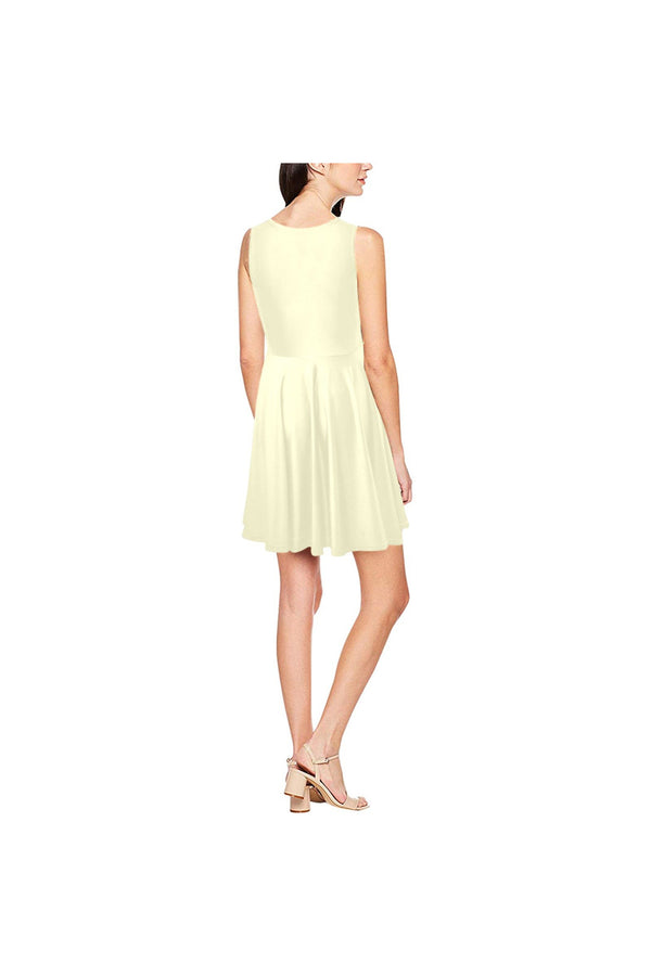 Sunlight Thea Sleeveless Skater Dress(Model D19) - Objet D'Art