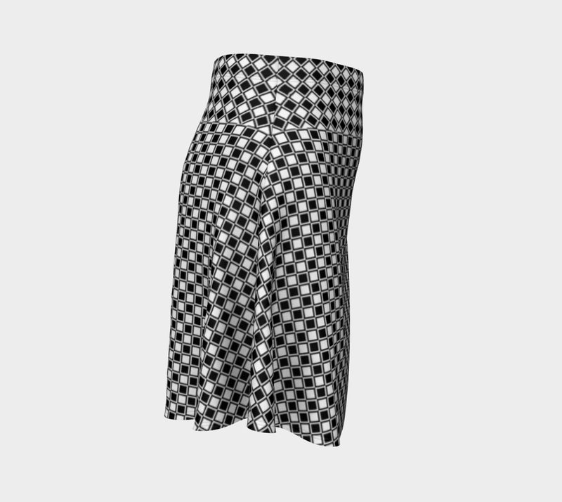 Checkered Flare Skirt - Objet D'Art