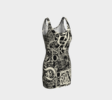 Calligraphy Bodycon Dress - Objet D'Art
