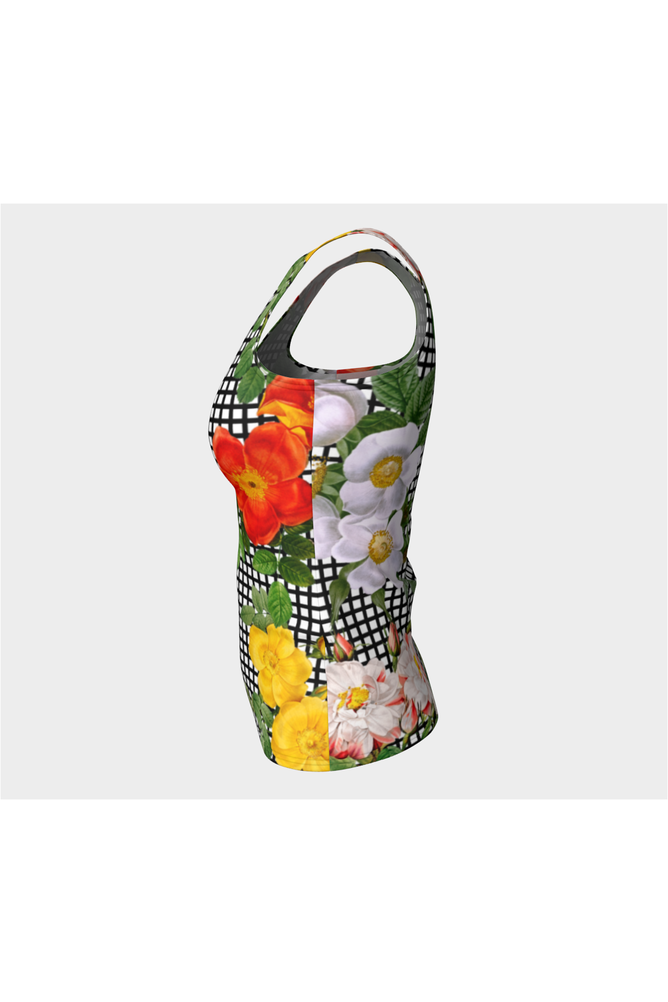 Floral Fitted Tank Top - Objet D'Art