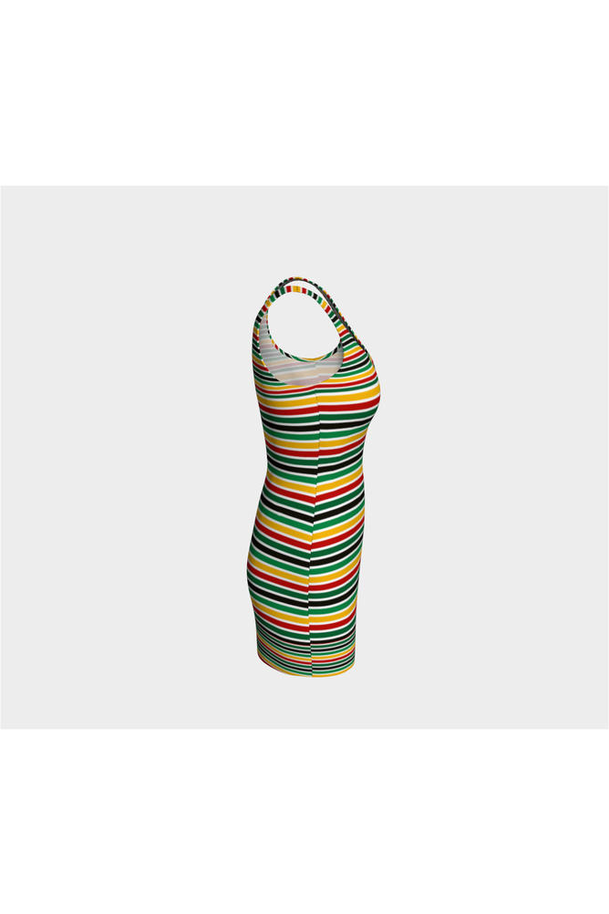Pan African Colors Bodycon Dress - Objet D'Art
