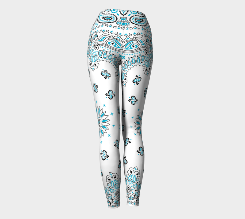 Bandana Print Yoga Leggings - Objet D'Art
