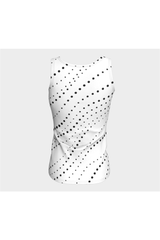 Wavy Dot Matrix Fitted Tank Top - Objet D'Art