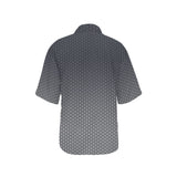 hex gray print 5 All Over Print Hawaiian Shirt for Women (Model T58) - Objet D'Art