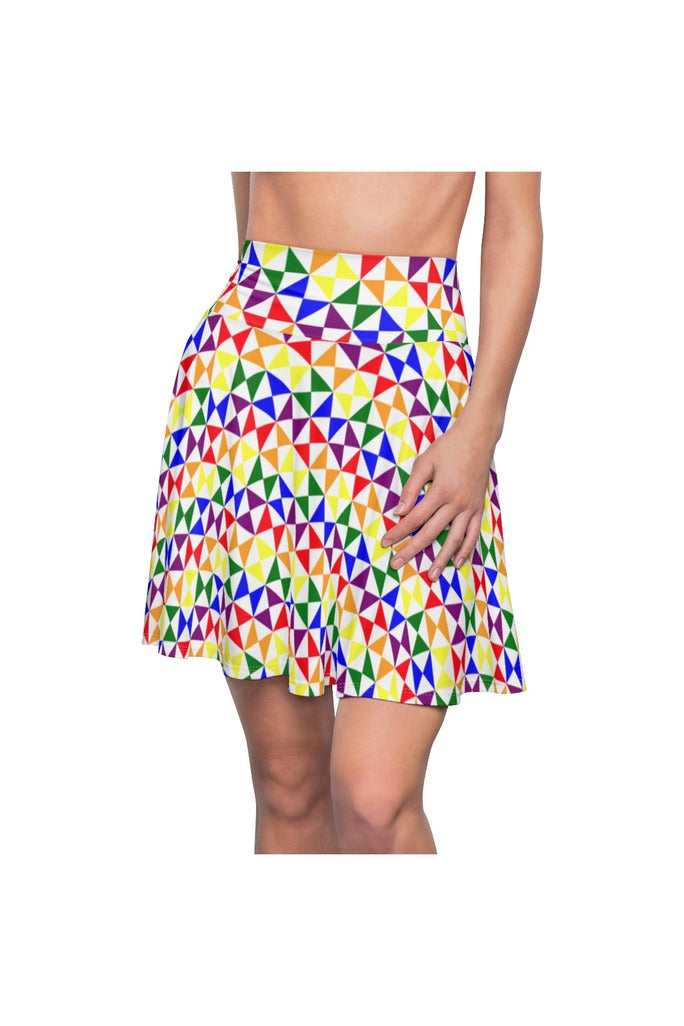 Rainbow Women's Skater Skirt - Objet D'Art