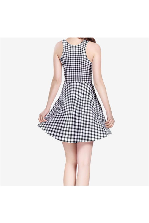 Women's Sleeveless Midi Casual Flared Skater Dress - Objet D'Art