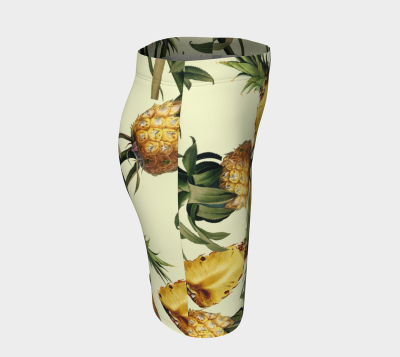 Pineapple Print Fitted Skirt - Objet D'Art