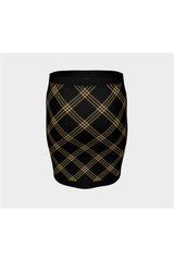 Checkered Fitted Skirt - Objet D'Art