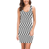 bw print A2 geometry Medea Vest Dress (Model D06) - Objet D'Art