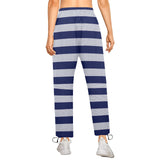 striped striped print Women's Quick Dry Cargo Sweatpants (Model L65) - Objet D'Art
