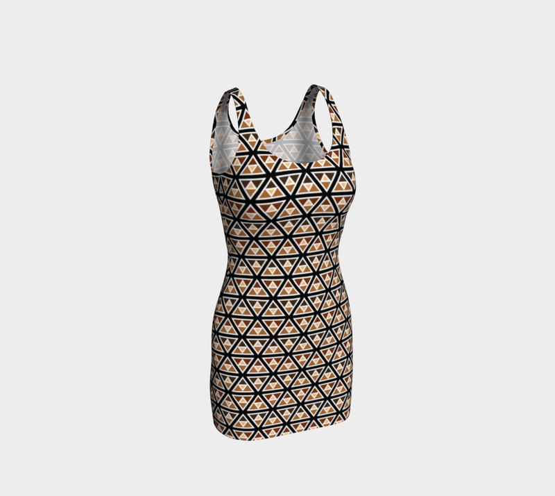 Tri Angels Bodycon Dress - Objet D'Art