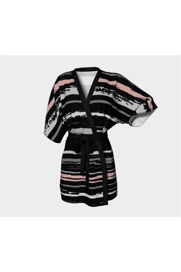 Pink Streak Kimono Robe - Objet D'Art