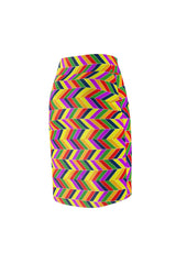 Rainbow Chevrons Women's Pencil Skirt - Objet D'Art