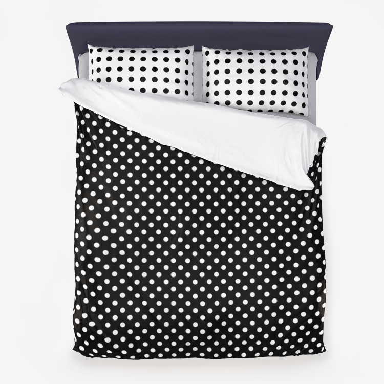 Polka dot Microfiber Duvet Cover - Objet D'Art