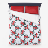 Floral Microfiber Duvet Cover - Objet D'Art