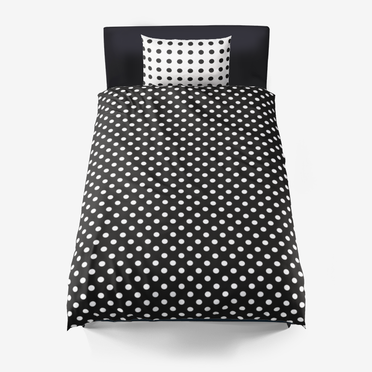 Polka dot Microfiber Duvet Cover - Objet D'Art