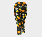 Warm Floral Yoga Capri - Objet D'Art