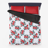 Floral Microfiber Duvet Cover - Objet D'Art