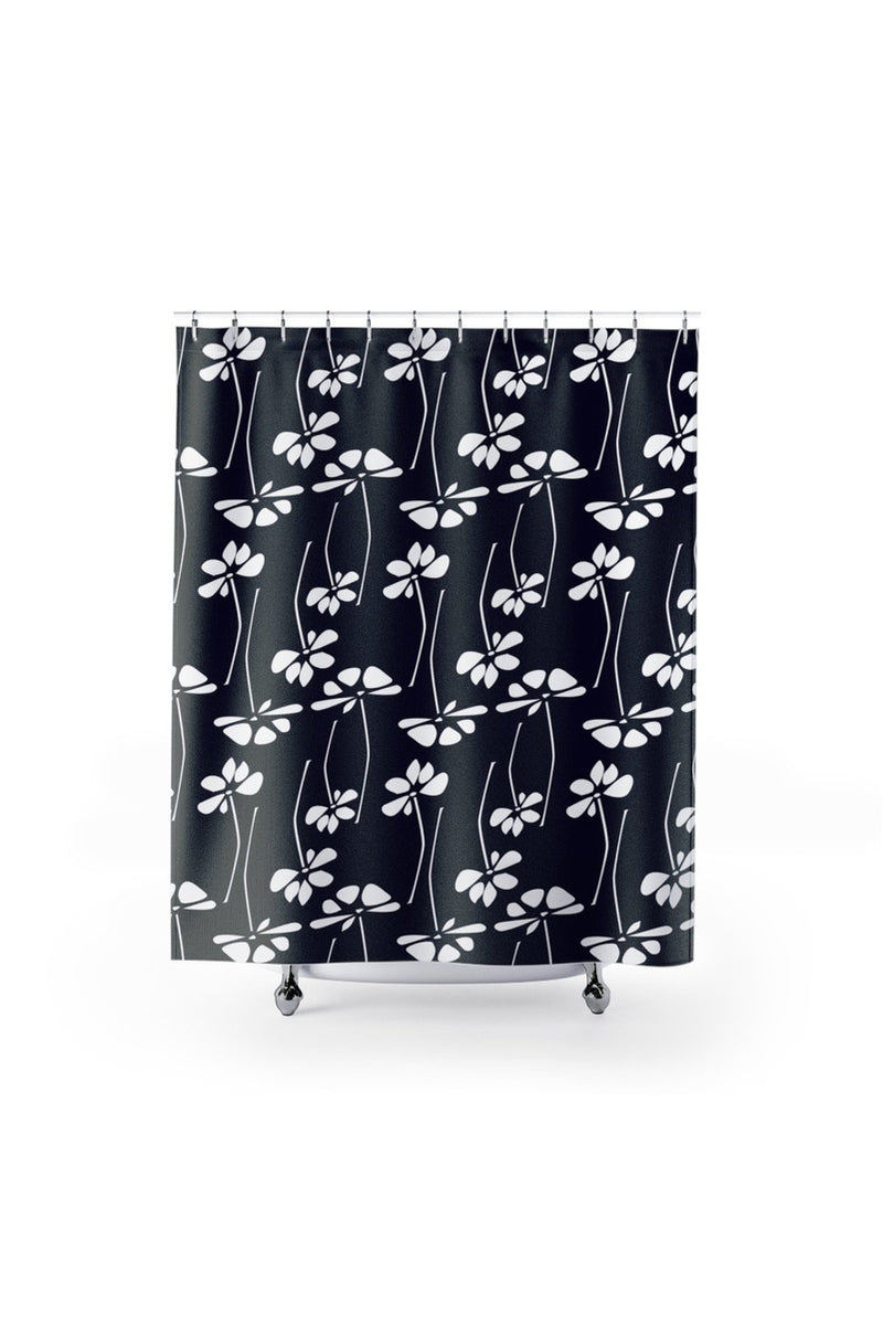 Floral Silhouette Shower Curtains - Objet D'Art Online Retail Store