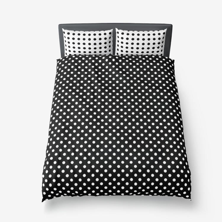 Polka dot Microfiber Duvet Cover - Objet D'Art