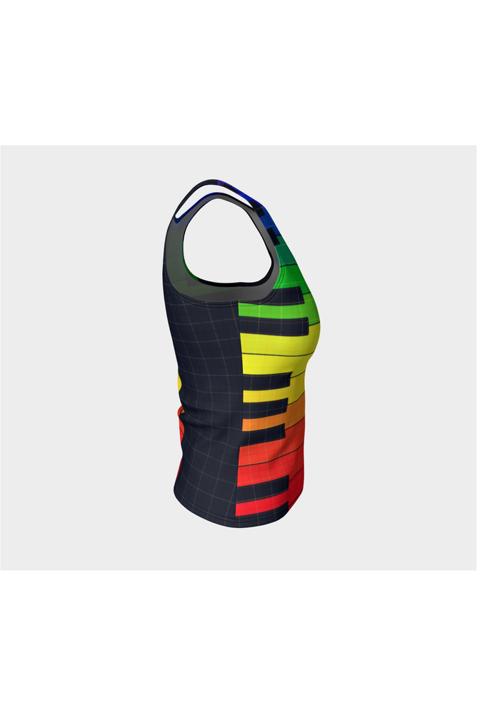 The Color of Music Fitted Tank Top - Objet D'Art