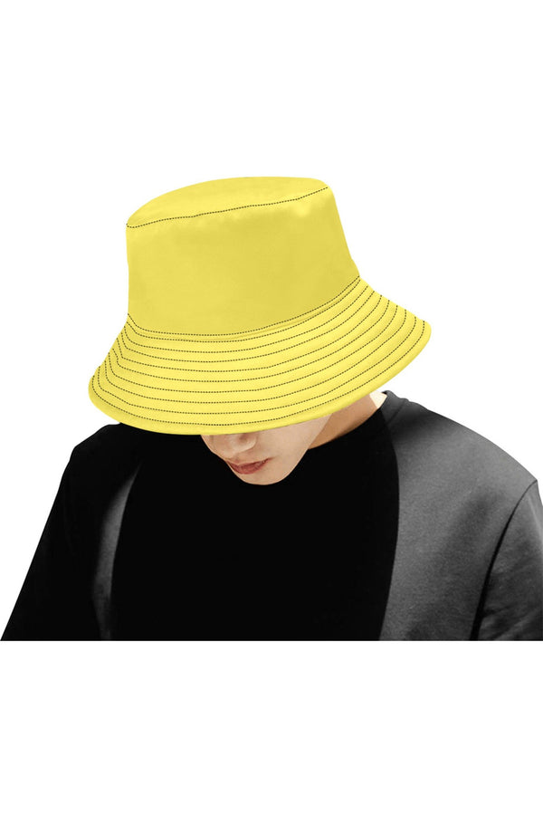 Yellow Unisex Summer Bucket Hat - Objet D'Art