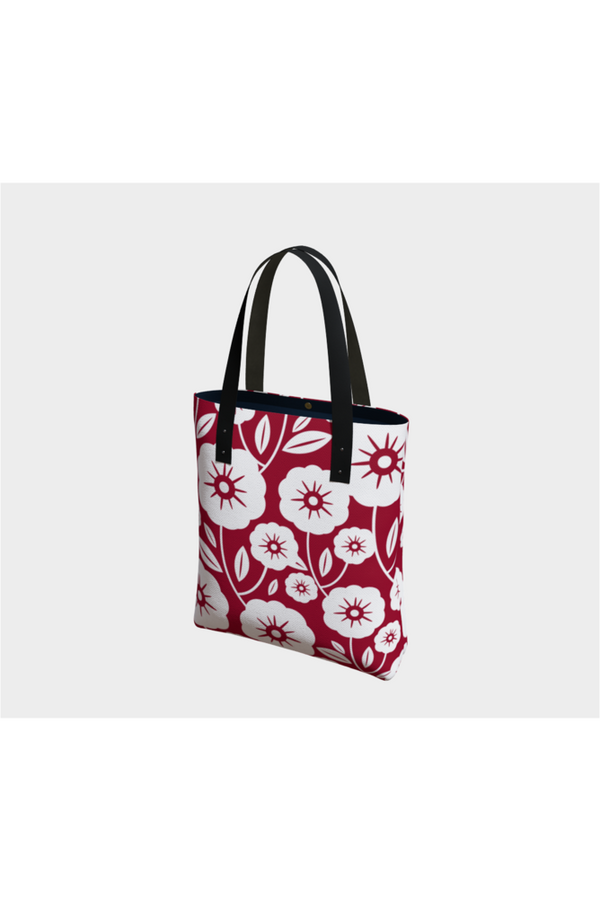 Floral Silhouette Tote Bag - Objet D'Art