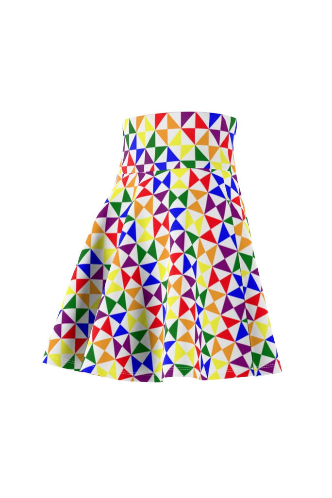 Rainbow Women's Skater Skirt - Objet D'Art