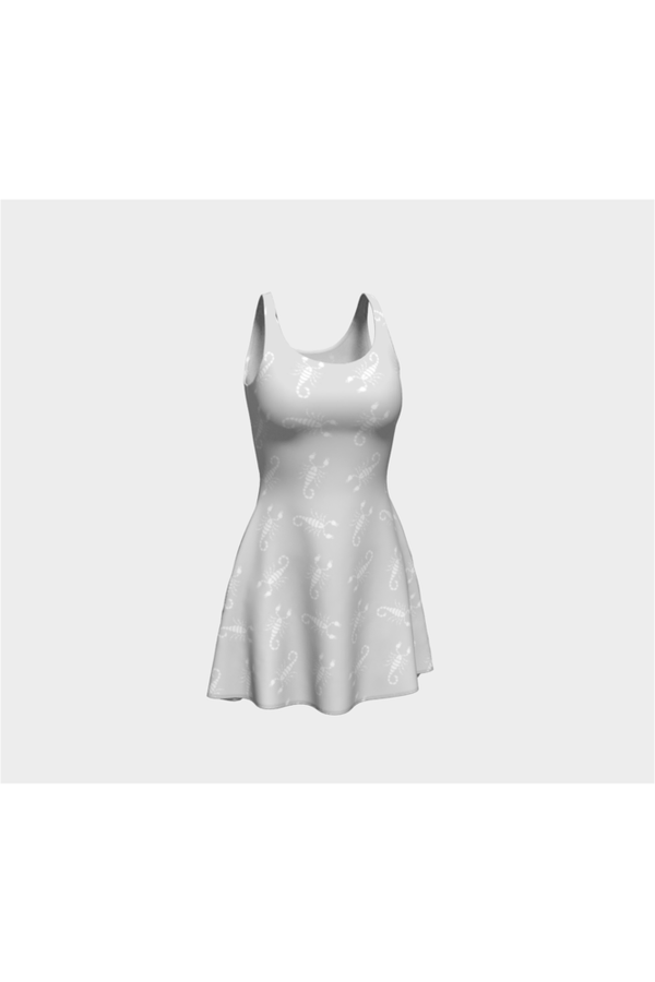 Silver Scorpion Flare Dress - Objet D'Art