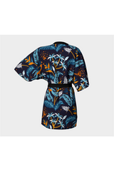Turmeric-Chested Tropical Birds Kimono Robe - Objet D'Art