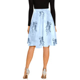smoke cheribum print Melete Pleated Midi Skirt (Model D15) - Objet D'Art