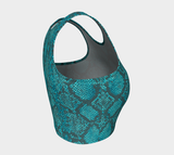 Snakeskin Athletic Crop Top - Objet D'Art