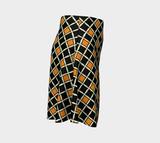 Orange Diamond Flare Skirt - Objet D'Art