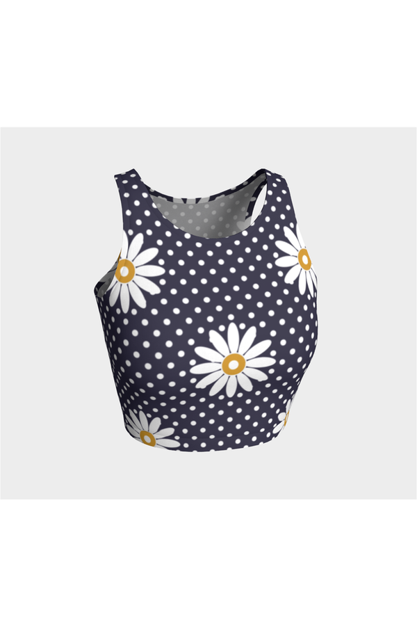 Polka dot Floral Athletic Top - Objet D'Art