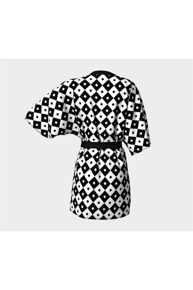 Checkered Kimono Robe - Objet D'Art