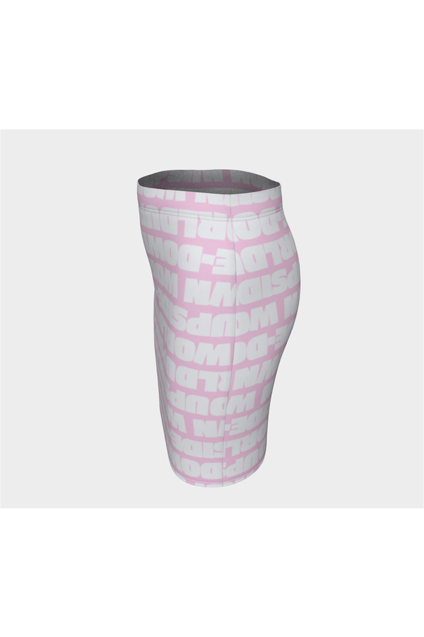 Upside-Down World Fitted Skirt - Objet D'Art